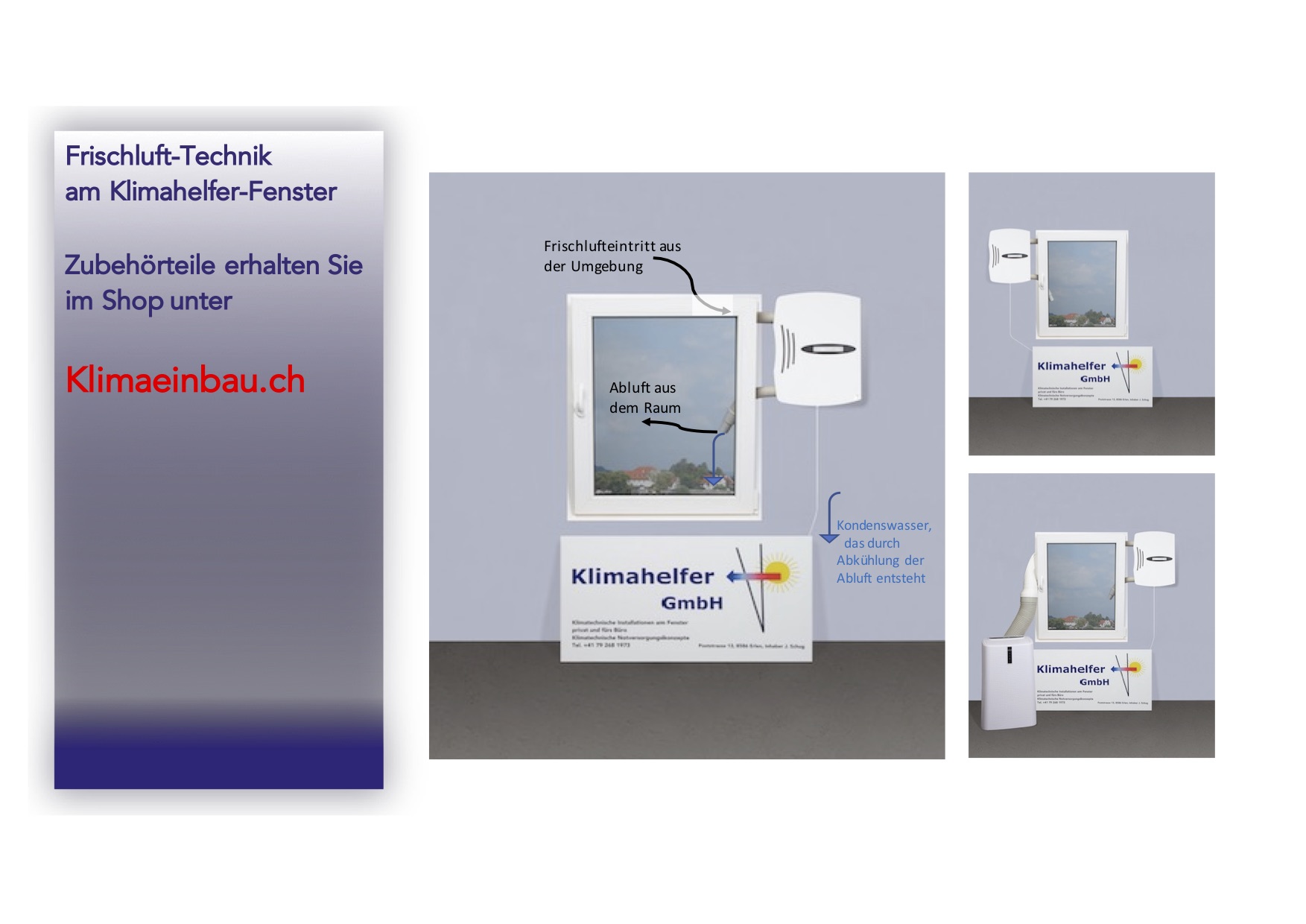 Mobiles Klimagerät am gekippten Fenster | Klimaeinbau